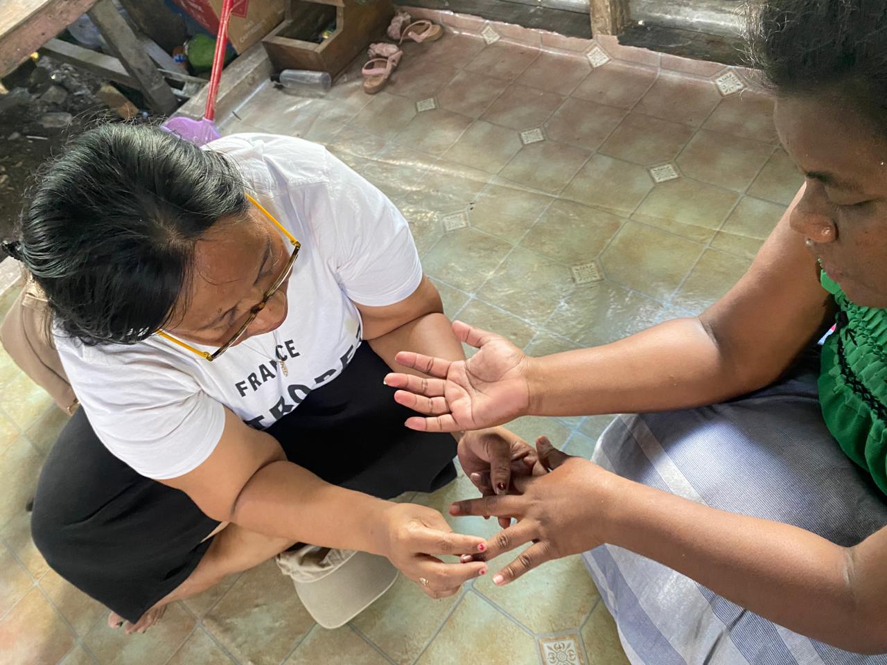 Skin examination during the prevalence survey, November 2025